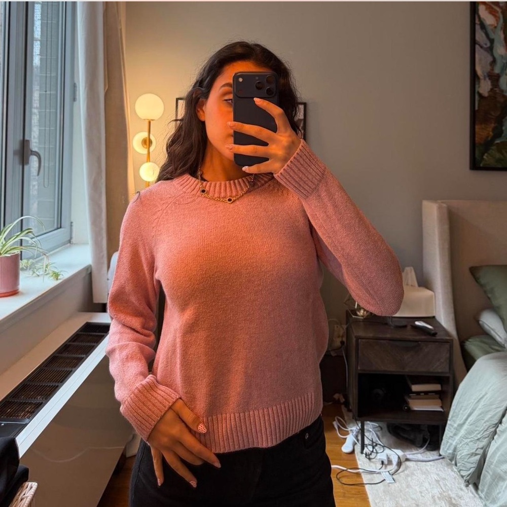 GAP Soft Pink Crew Neck Sweater